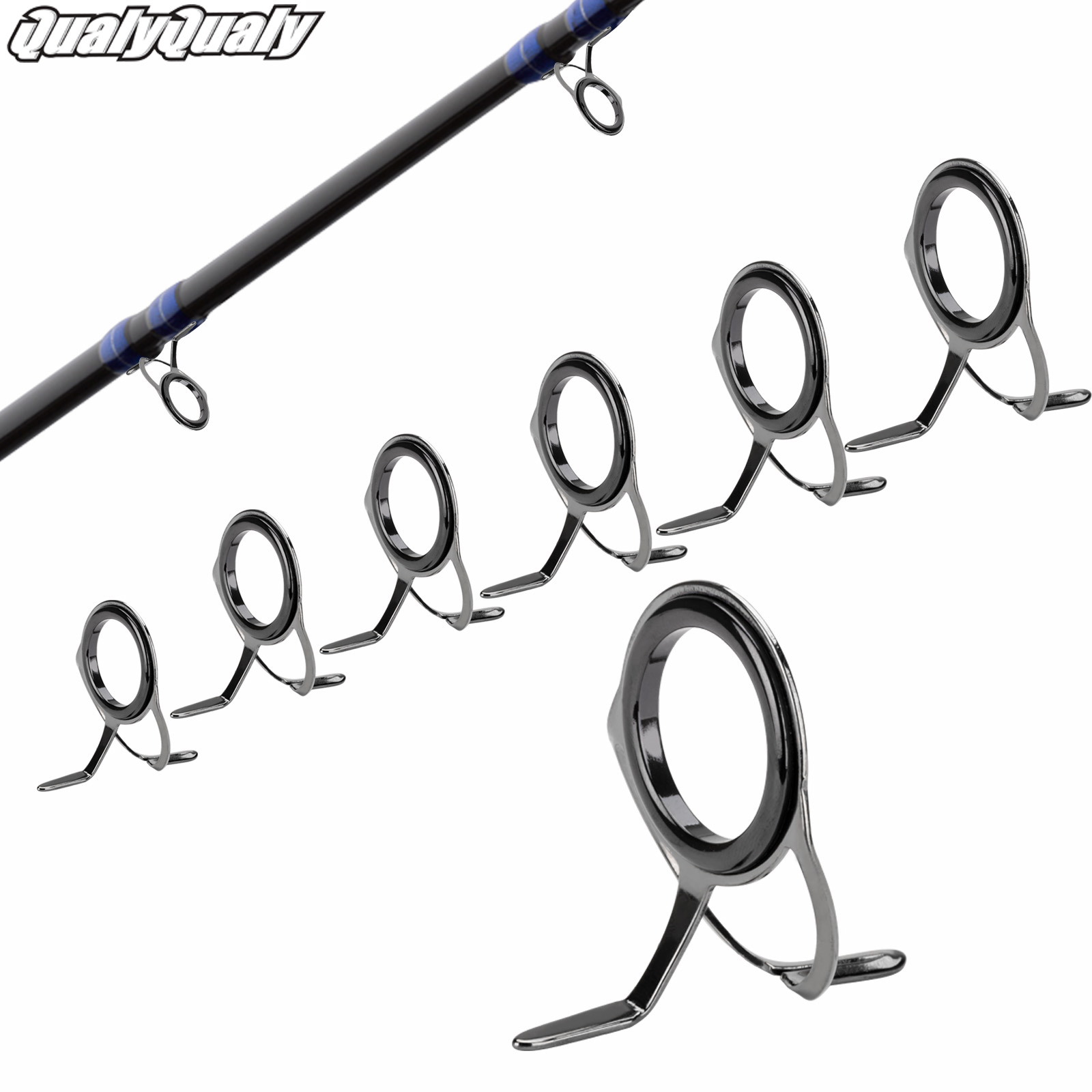 Fishing Rod Repair Kit - 7 szt. Prowadnice wędki zestaw naprawczy