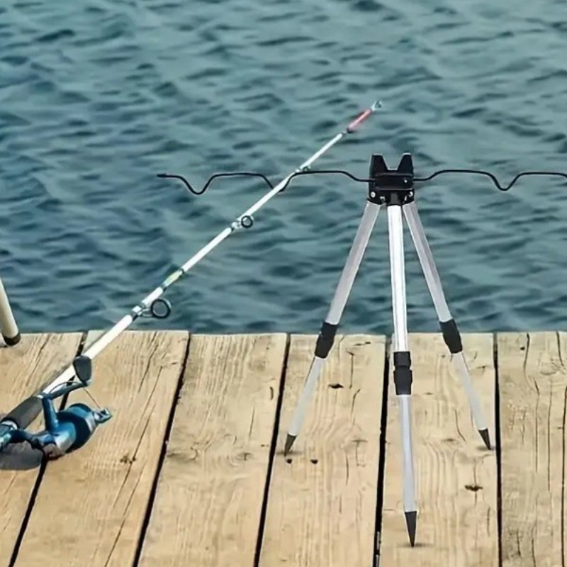 Fishing Rod Casting - 1 ZESTAW Teleskopowy, aluminiowy, trójkątny uchwyt