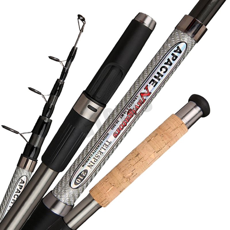Fishing Rod Surf - Wędki spinningowe teleskopowe z włókna węglowego
