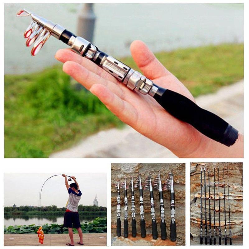 Fishing Rod Travel - Regulowana teleskopowa wędka 1M, praktyczna wędka