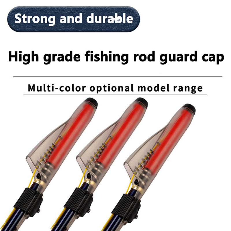 Fishing Rod Case - 1 szt. Przezroczysta osłonka na szczytówkę