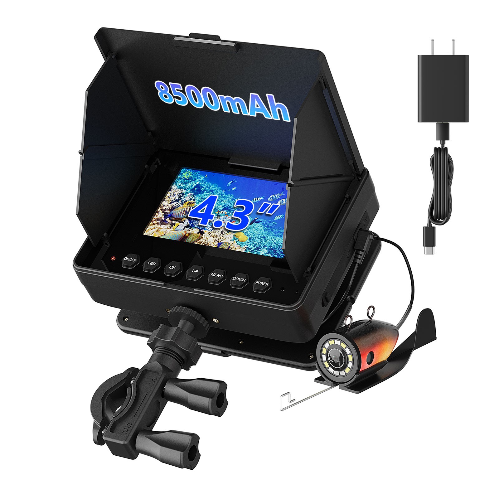 Wędkarska kamera podwodna 4.3  – Fishing Rod Ice recenzja i cena