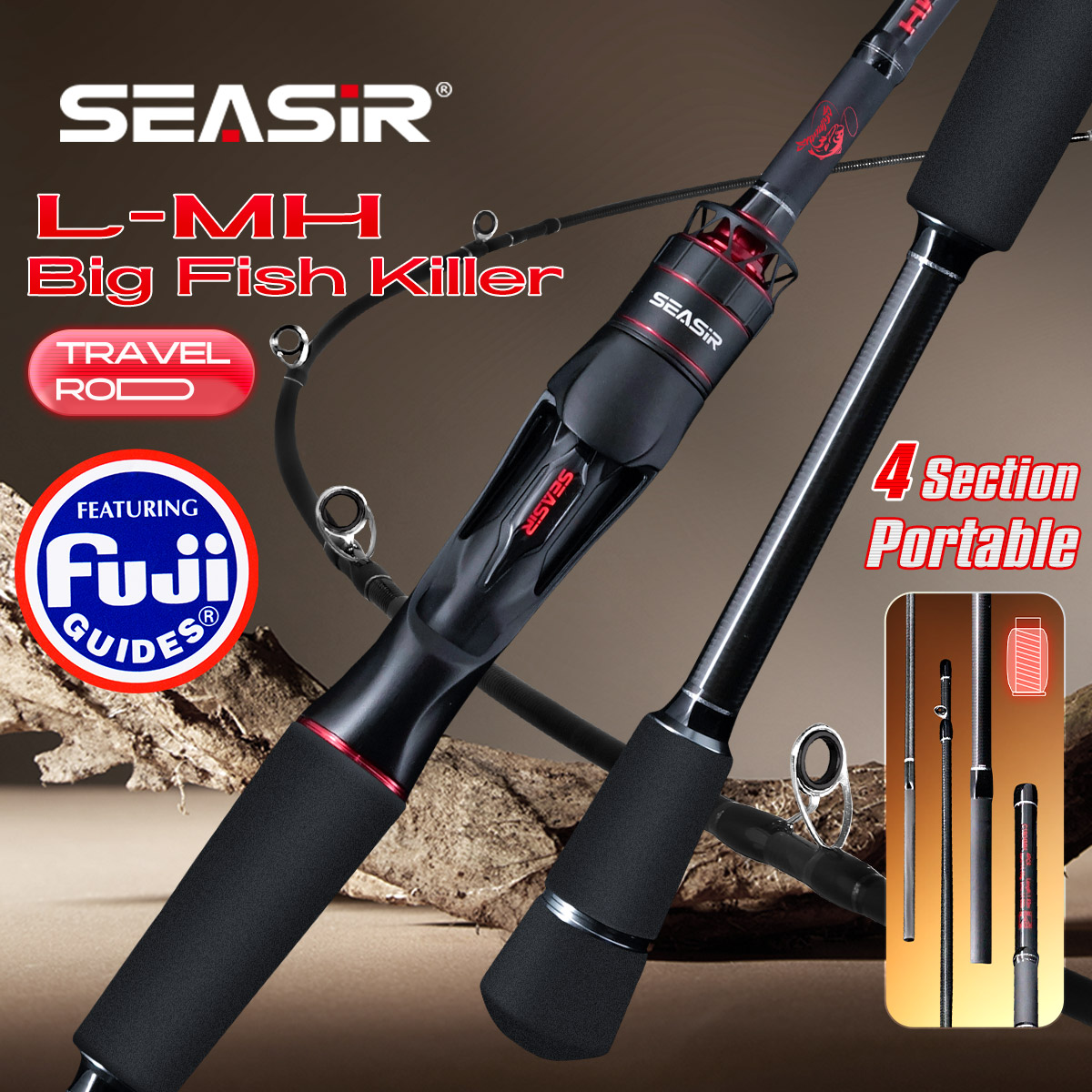Seasir Salminus XF M/MH Wędka  – Fishing Rod Carbon Fiber recenzja i cena