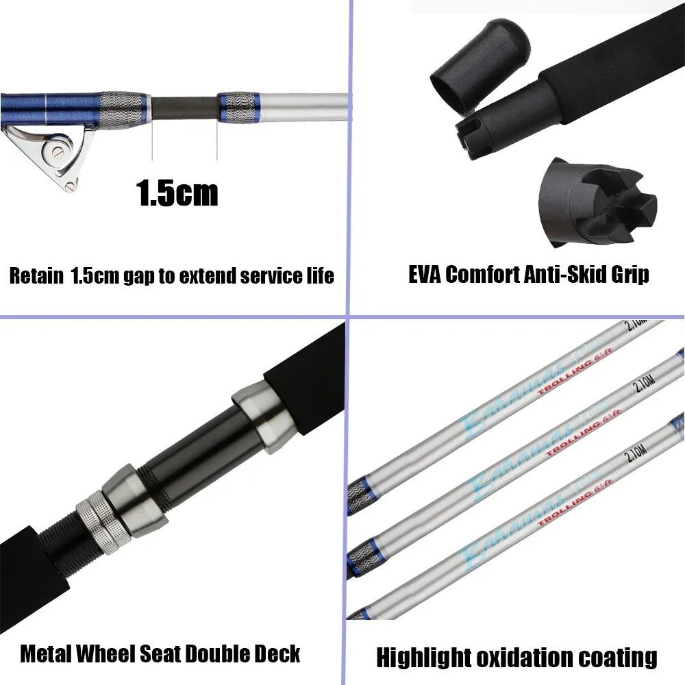 1.98M 2.1M Saltwater Spinning  – Fishing Rod Surf recenzja i cena