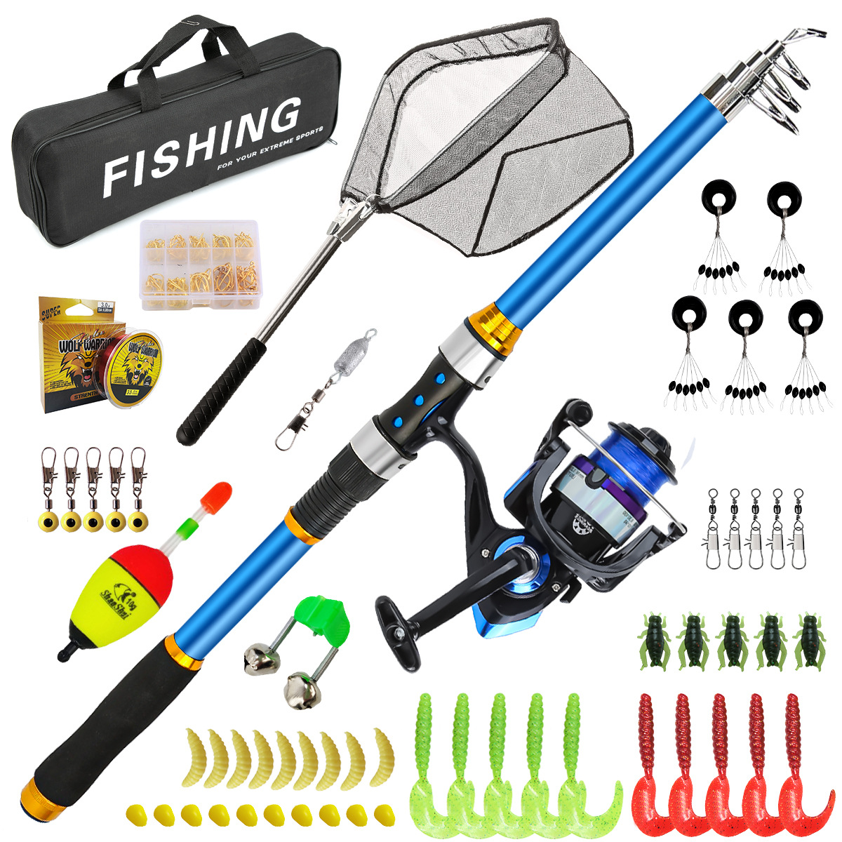 Zestaw wędki teleskopowej z wł – Fishing Rod Combo recenzja i cena