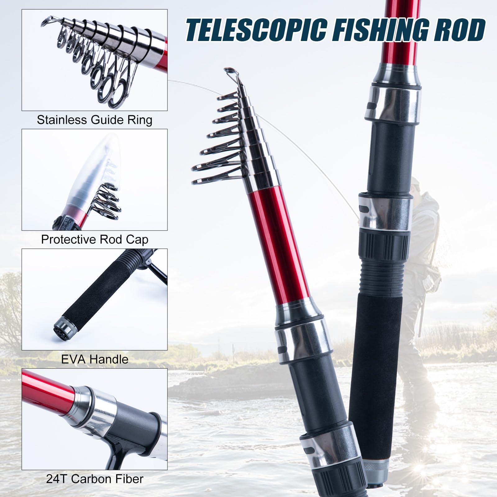 Goture 2 szt. wędek i 2 szt. k – Fishing Rod Combo recenzja i cena
